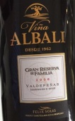 索萊斯阿百麗園家族特級珍藏紅葡萄酒(Felix Solis Vina Albali Gran Reserva de Familia, Valdepenas, Spain)