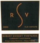 Robert Sinskey Vineyards SLD Estate Cabernet Sauvignon, Stags Leap District, USA
