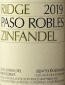 山脊酒莊仙粉黛紅葡萄酒（帕索羅布爾斯）(Ridge Zinfandel, Paso Robles, USA)