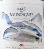 山地胡斯朗村莊風土和海拔干紅葡萄酒(Mas des Montagnes Cotes du Roussillon Villages Terroirs d'Altitude, Languedoc-Roussillon, France)