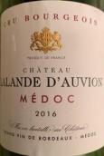 拉朗德奧龍酒莊紅葡萄酒(Chateau Lalande d'Auvion, Medoc, France)