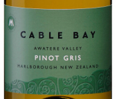 凯伯湾酒庄灰皮诺白葡萄酒(Cable Bay Pinot Gris, Awatere Valley, New Zealand)