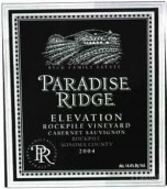 天堂橋巖堆園高海拔赤霞珠干紅葡萄酒(Paradise Ridge Elevation Rockpile Vineyard Cabernet Sauvignon, Rockpile, USA)