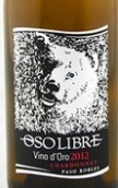 奧索利柏維諾德奧羅霞多麗干白葡萄酒(Oso Libre Vino d'Oro Chardonnay, Paso Robles, USA)