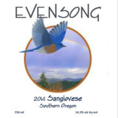 晚禱桑嬌維塞紅葡萄酒(Evensong Vineyards Sangiovese, Oregon, USA)