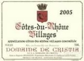 克里斯蒂亞酒莊羅訥河谷村紅葡萄酒(Domaine de Cristia, Cotes du Rhone Villages, France)