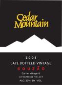 雪松山遲裝瓶年份索沙鷗甜白葡萄酒(Cedar Mountain Winery Late Bottled Vintage Souzao, California, USA)