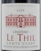 樂蒂酒莊紅葡萄酒(Chateau Le Thil Comte Clary, Pessac Leognan, France)