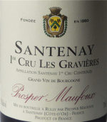 葩美酒莊佳維（桑特奈一級園）紅葡萄酒(Prosper Maufoux Les Gravieres, Santenay Premier Cru, France)