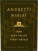 安德烈蒂納帕谷系列灰皮諾白葡萄酒(Andretti Winery Napa Valley Pinot Grigio, Napa Valley, USA)