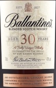 百齡壇30年蘇格蘭調(diào)和威士忌(Ballantine's Aged 30 Years Blended Scotch Whisky, Scotland)