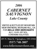 Mountain View Vintners Central Coast Cabernet Sauvignon, California, USA
