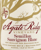 瑪瑙嶺賽美蓉長相思混釀白葡萄酒(Agate Ridge Semillon Sauvignon Blanc, Rogue Valley, USA)