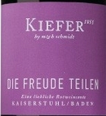 基弗酒莊青年詩(shī)人甜蜜特釀紅葡萄酒(Weingut Kiefer Junge Poeten Die Freude Teilen Eine Liebliche Rotweincuvee?, Kaiserstuhl, Baden, Germany)