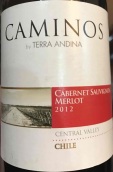 安迪娜酒莊卡米諾斯赤霞珠-梅洛紅葡萄酒(Terra Andina Caminos Cabernet Sauvignon Merlot, Central Valley, Chile)