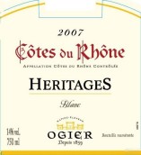 奧杰莊園遺產(chǎn)白葡萄酒(Ogier Heritages Blanc, Cotes du Rhone, France)