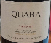 夸娜莊園埃爾-雷克雷奧單一園丹娜紅葡萄酒(Finca Quara Vina El Recreo Single Vineyard Tannat, Cafayate, Argentina)