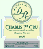 克萊爾美利山（夏布利一級(jí)園）干白葡萄酒(Domaine de Claire Mont de Milieu, Chablis Premier Cru, France)