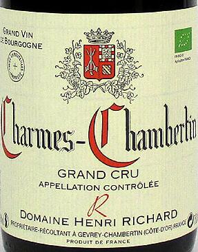 Domaine Henri Richard, Charmes-Chambertin Grand Cru, France-亨利