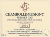 让-雅克康夫伦香波-慕西尼一级园干红葡萄酒(Domaine Jean-Jacques Confuron Chambolle-Musigny Premier Cru, Cote De Nuits, France)