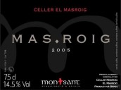 埃爾馬斯洛馬羅伊紅葡萄酒(Celler El Masroig Mas Roig, Montsant, Spain)