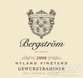 伯格斯多姆海蘭園瓊瑤漿白葡萄酒(Bergstrom Wines Hyland Vineyard Gewurztraminer, McMinnville, USA)