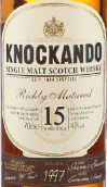 诺堪多充分陈酿15年苏格兰单一麦芽威士忌(Knockando Richly Matured 15 Years of Age Single Malt Scotch Whisky, Speyside, UK)