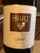 哈特家族西拉紅葡萄酒(Hart Family Vineyards Syrah, Temecula Valley, USA)