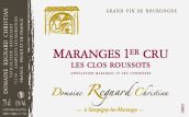 雷尼亞爾-克里斯汀羅塞（馬朗日一級(jí)園）干紅葡萄酒(Domaine Regnard Christian Maranges 1er Cru Les Clos Roussots, Cote de Beaune, France)