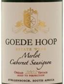 歌德環(huán)赤霞珠-梅洛混釀干紅葡萄酒(Goede Hoop Estate Cabernet Sauvignon-Merlot, Stellenbosch, South Africa)