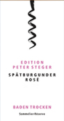 巴登酒莊巴登彼特斯蒂格黑皮諾干型桃紅葡萄酒(Badischer Winzerkeller Edition Peter Steger Rose Spatburgunder Trocken, Baden, Germany)