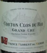 蒙拉得王子羅伊（科爾登特級(jí)園）紅葡萄酒(Prince Florent de Merode Clos du Roi, Corton Grand Cru, France)