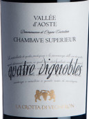 克罗塔酒庄四园超级尚巴维红葡萄酒(La Crotta di Vegneron Vallee d'Aoste Chambave Superieur Quatre Vignobles, Aosta Valley, Italy)