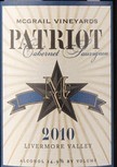 麥圭爾愛國者赤霞珠干紅葡萄酒(McGrail Patriot Cabernet, Livermore Valley, USA)