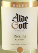 阿爾德·戈特雷司令小房白葡萄酒(Alde Gott Riesling Kabinett, Baden, Germany)