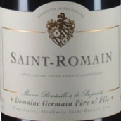 日耳曼父子酒莊（圣羅曼村）白葡萄酒(Domaine Germain Pere et Fils Saint-Romain Blanc, Cote de Beaune, France)