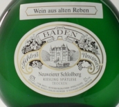 威爾城堡一級城堡山雷司令老藤晚收干白葡萄酒(Weingut Schloss Neuweier Neuweier Schlossberg Riesling Spatlese Alte Reben Trocken, Baden, Germany)