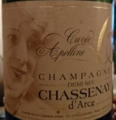 夏塞訥達賽特釀阿波林半干型香檳(Champagne Chassenay d'Arce Cuvee Apolline, Champagne, France)