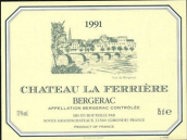 拉富爾酒莊紅葡萄酒(Chateau La Ferriere, Bergerac, France)