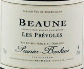 普諾尼-博訥爾酒莊普雷沃紅葡萄酒(Domaine Pascal Prunier-Bonheur Beaune Les Prevoles, Cote de Beaune, France)