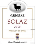 奧斯本蘇麗澤丹魄-赤霞珠混釀干紅葡萄酒(Osborne Solaz Tempranillo - Cabernet Sauvignon, Vino de la Tierra de Castilla, Spain)