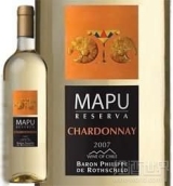 罗斯柴尔德男爵智利马普珍藏霞多丽干白葡萄酒(Baron Philippe de Rothschild Mapu Reserva Chardonnay, Maipo Valley, Chile)