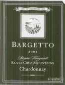 巴格托霞多麗干白葡萄酒(Bargetto Winery Chardonnay, Santa Cruz Mountains, USA)