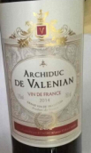 維拉尼阿奇度干紅葡萄酒(Archiduc De Valenian Red, Languedoc, France)