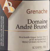安德烈-布魯內(nèi)爾酒莊歌海娜紅葡萄酒(Andre Brunel Grenache, Vaucluse, France)
