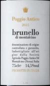 古丘酒莊布魯奈羅紅葡萄酒(Poggio Antico Brunello di Montalcino DOCG, Tuscany, Italy)