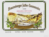 Dr. H. Thanisch Brauneberger Juffer-Sonnenuhr Riesling Spatlese, Mosel, Germany