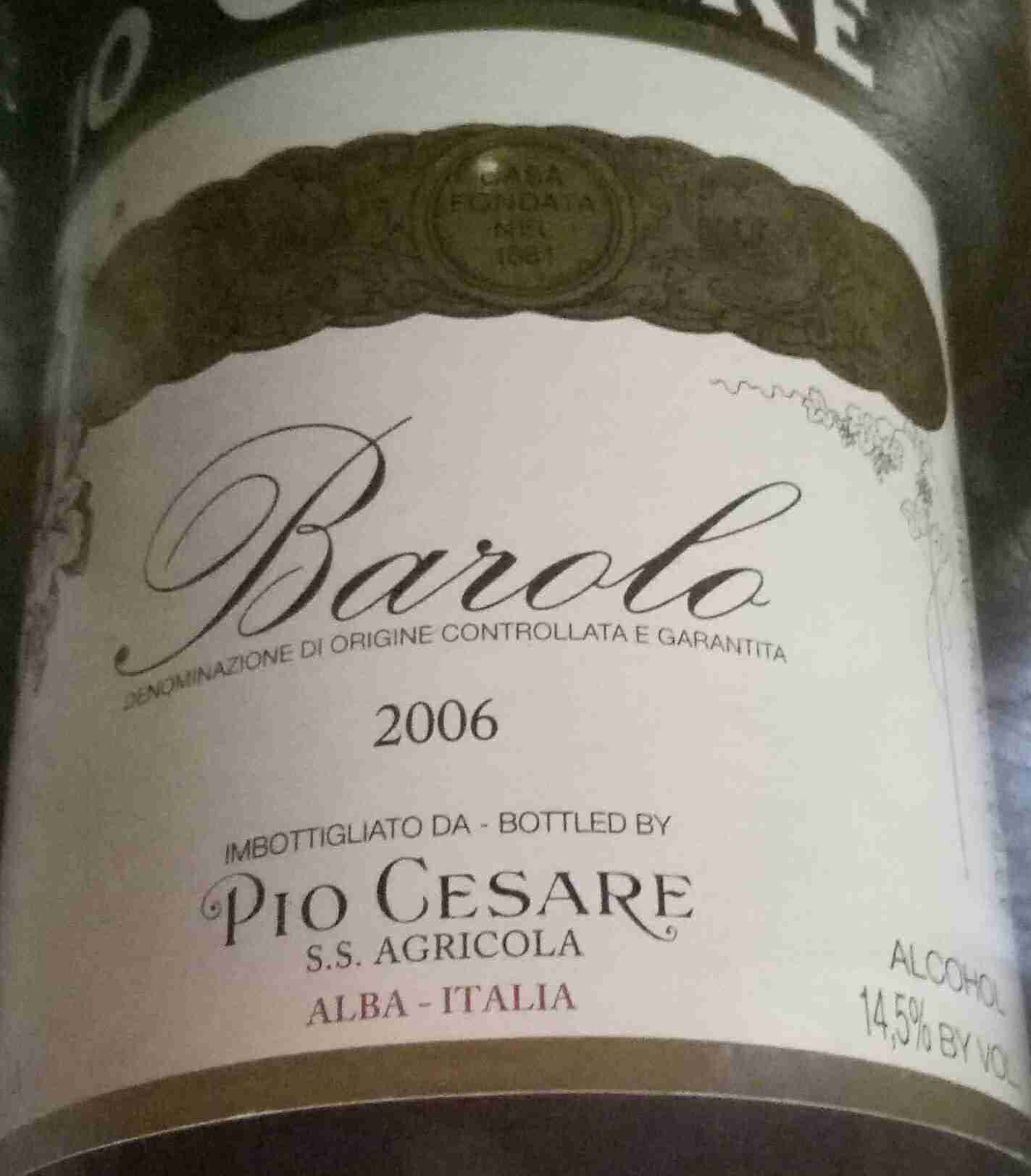 Pio Cesare Barolo DOCG, Piedmont, Italy-皮欧酒庄葡萄酒-价格-评价