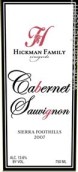 希克曼家族酒莊赤霞珠紅葡萄酒(Hickman Family Cabernet Sauvignon, Sierra Foothills, USA)