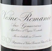 勒樺酒莊杰奈里爾（沃恩-羅曼尼村）干紅葡萄酒(Domaine Leroy Les Genevrieres, Vosne-Romanee, France)